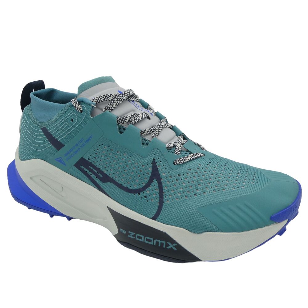 Nike ZoomX Zegama Trail Men's 13 Mineral Teal Racer Blue Shoes DH0623-301 NWOB